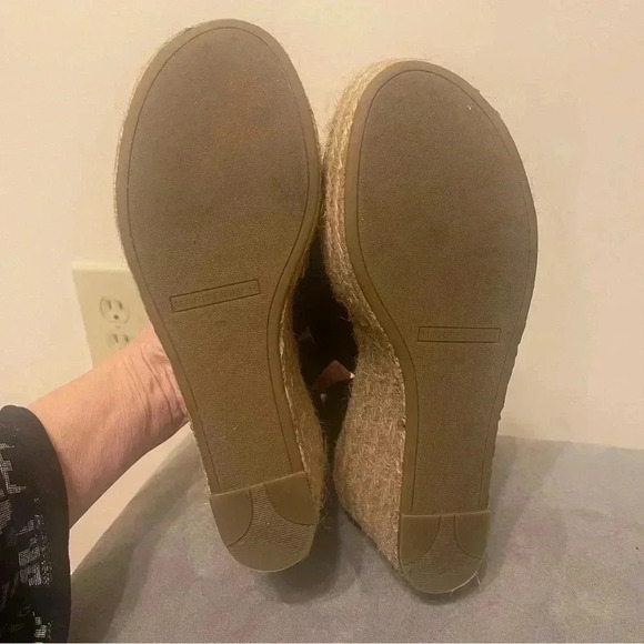 Marc Fisher black suede and leather espadrilles Size 8.5 Excellent condition - Picture 12 of 13